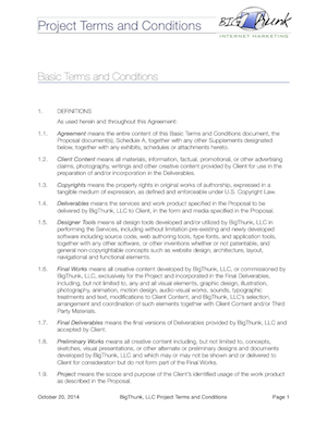 BigThunk Terms and Conditions